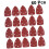 60pcs Triangular Paper Sandpaper Holes Triangle Back Paper Sandpaper Flocking Autoadesivo 2