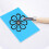 4Pcs Rubber Stamp Carving Blocks Set Double Layer in Blue White Mint White Pink Matcha 6