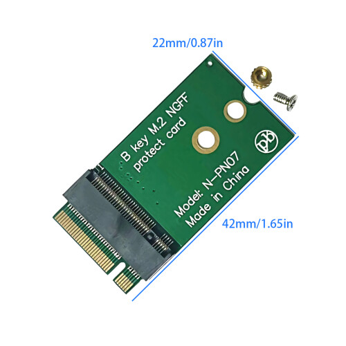 Einfache Installation des M.2 NGFFs B-Key-zu-B-Key-Adapters für 1
