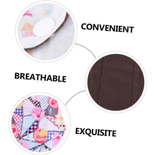 compresas menstruales reutilizables lavables con bolsa de almacenamiento práctica 1