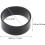 600pcs Black Silicone Cable Ties Pack Elastic Silicone Bands 2