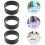 600pcs Black Silicone Cable Ties Pack Elastic Silicone Bands 8