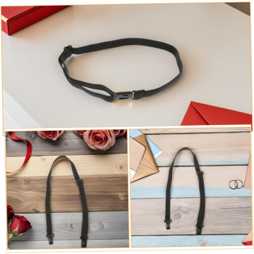 40pcs Black Adjustable Bow Tie Extender Bands Elastic Stretch Strap for DIY Bowknot Accessories 2