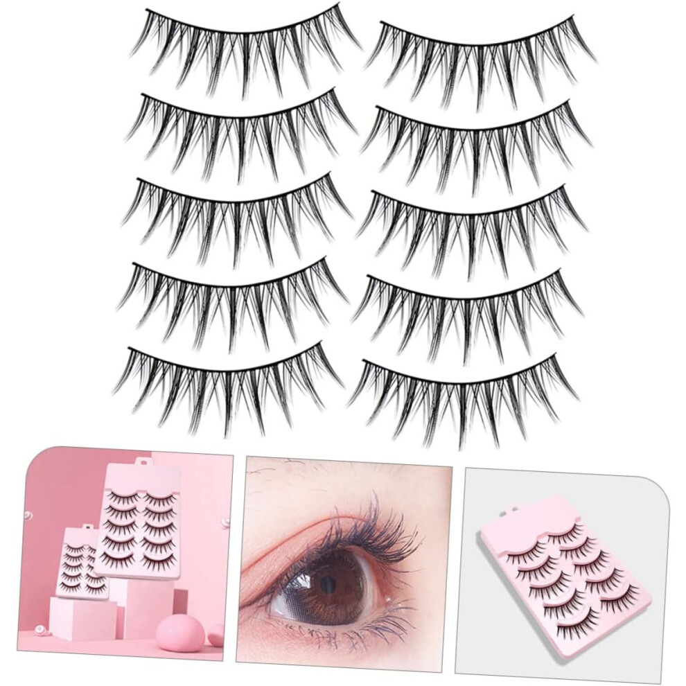 Hkhbjs 40Pairs False Eyelashes Pack For Women Makeup Natural Individual False Eyelashes Fake Lashes For Everyday Use