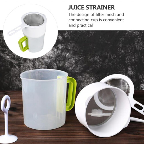 Fruchtsaftsieb, Saftfilter, Lebensmittelsieb mit Edelstahl-Filtergewebe, Nylon-Kunststoff 2