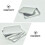 4pcs Rectangular Tinplate Storage Boxes Silver Metal Organizer Tins 7