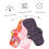 6er-Pack waschbare Menstruationsbinden aus Bambusmaterial – Damenhygieneprodukte 2