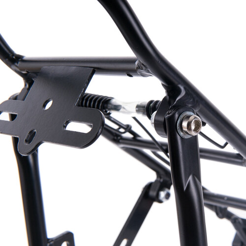Karymi Rear Bike Rack Black Aluminum Adjustable 2