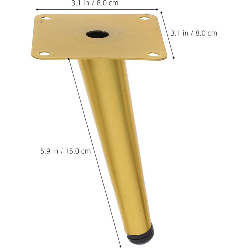 4pcs Angled Tapered Metal Legs for Table Replacement Sofa Legs Heavy Duty Enhanced Support 1