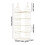 Mensola organizer per armadio a 4 livelli – Plastica, 3