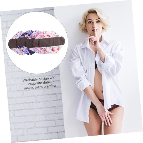 Wiederverwendbare Stoffbinden, Menstruationsbinden, 6er-Set, waschbar, saugfähig, mit Bambuskohleschicht 1