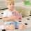 Serviette en chenille motif chiot 26 x 13 cm 4