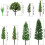 40pcs Mixed Miniature Model Trees Set for DIY Crafts and Model Train Scenery 2