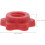 Dumbbell Barbell Fixing Nuts 4Pcs Self-Locking Hexagonal Red Plastic Pieces 2