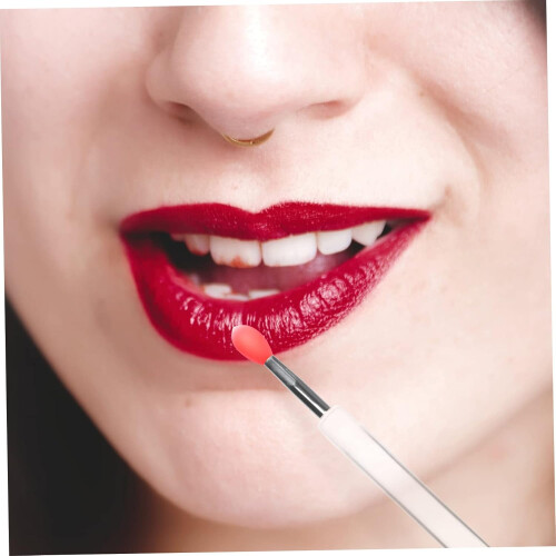 6pcs Silicone Lip Brush Dustproof Makeup Lipstick Applicator for Lip Makeup and Eyeshadow Application 2