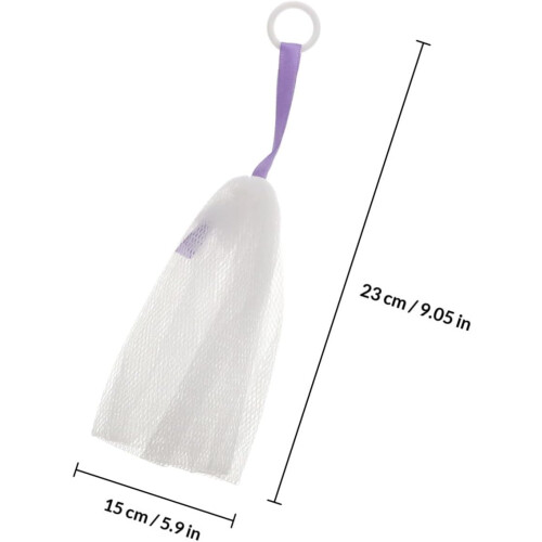 Facial Cleansing Foaming Nets Soap Pouch Set 4pcs Exfoliating Bubble Mesh Face Cleaning Tool 1