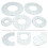 5pcs Acrílico Patchwork Quilting Ruler Set para tecido de costura DIY, modelos de ferramenta de patchwork precisos 3