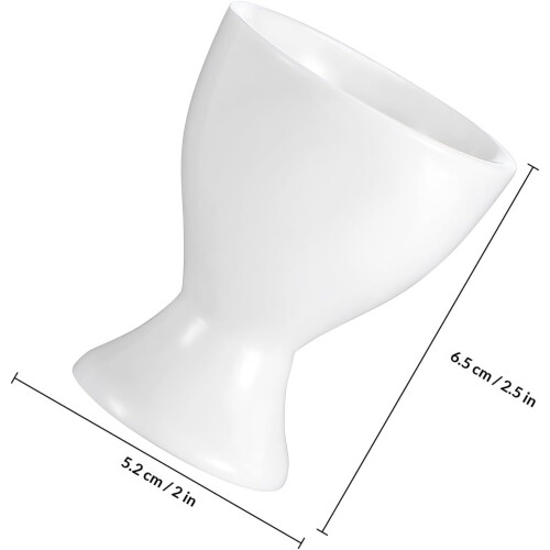 4 Pcs Small Ceramic Egg Cups for Hard Boiled Eggs Serveware Set for Breakfast and Table Use 1