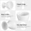 4 Pcs Small Ceramic Egg Cups for Hard Boiled Eggs Serveware Set for Breakfast and Table Use 3
