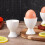 4 Pcs Small Ceramic Egg Cups for Hard Boiled Eggs Serveware Set for Breakfast and Table Use 5