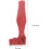 5 Sets Red Fishing Rod Protector Straps with High Elastic Rod Tip Covers 2