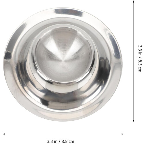 4pcs Multi-Function Egg Cups Egg Cup Holder Stainless Steel Convenient to Take Easy to Clean Silver 1