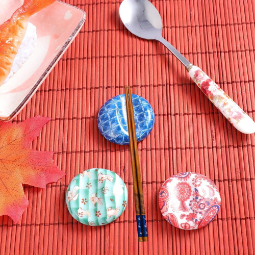 Σετ 7 τεμαχίων με σχέδιο chopstick, κεραμική βάση ιαπωνικού στιλ, σε διάφορα χρώματα 2