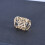 Fibbia ad anello per sciarpa Vintage Hollow Rose, 4 pezzi, clip per sciarpa oro e argento per donna 4