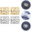 Fibbia ad anello per sciarpa Vintage Hollow Rose, 4 pezzi, clip per sciarpa oro e argento per donna 5