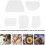 5pcs Plastic Baking Scraper Set Dough Scraper Cake Decorating Tool with Trapezoid 3