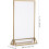 6Pcs 4X6 Inch Acrylic Sign Holders Double-Sided Vertical Tabletop Document Display Stands 2