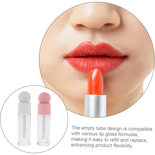 6 lege lipglossbuisjes, navulbare transparante plastic lipstickflesjes 2