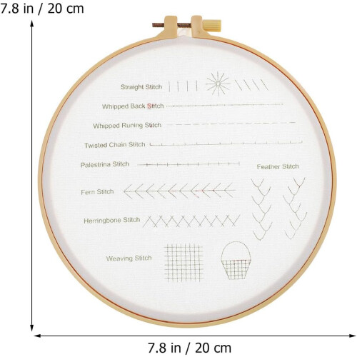 Einfaches Stickset für Anfänger mit Stickrahmen und Stickvorlage – DIY-Stickmaterialset 2