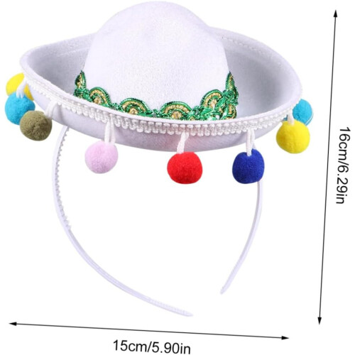4 Mini-Strohhüte, Haarbänder, Festival-Accessoires 1
