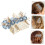 Elegante pente de cabelo floral para noivas 7
