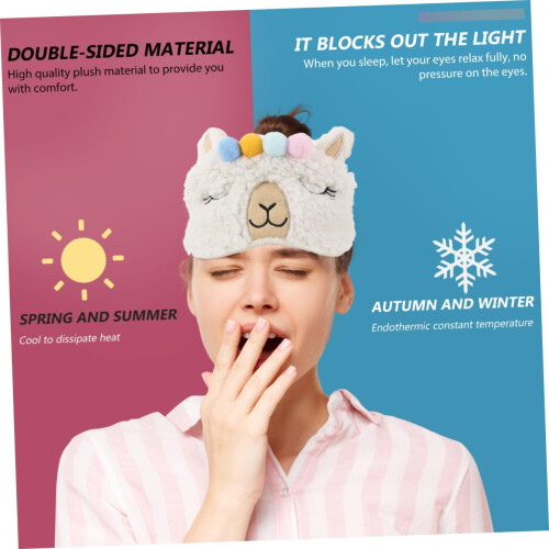 6pcs Lovely Alpaca Elements Eye Cover Comfortable Blindfold for Sleeping 2