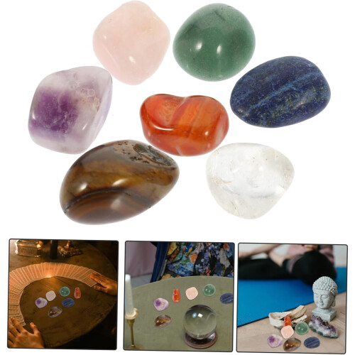 Natural Irregular Multi-function Meditation Chakra Stones Set 2