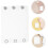 7pcs Bodysuit Extender Double Layer algodão tecido ajustável Snap Extenders para Romper combinados 7
