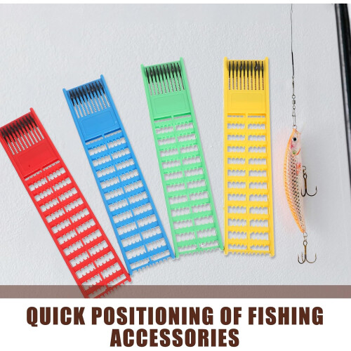 Set di 4 organizer in plastica per ami e lenze da pesca. 2