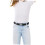 Lot de 4 ceintures élastiques extensibles pour garçons, confortables et de couleur blanche. 4