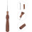 4pcs Wool Felting Tool Set Wooden Handles with Soft Touch Grip Sharp Performance Ergonomic Design Assorted Color 8