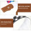 Handheld Makeup Mirror 5X Magnifying Double-Sided 6-inch Compact Folding Vanity Mirror Portable 5