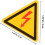 4Pcs High Voltage Warning Stickers Electric Shock Hazard Signs Self Adhesive Electrical Panel Labels 2