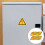4Pcs High Voltage Warning Stickers Electric Shock Hazard Signs Self Adhesive Electrical Panel Labels 8