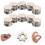 50pcs Adjustment Buckle Cord Locks Spring Loaded Cord Stops for Drawstrings 8