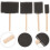 4 polegadas de madeira alça espuma esponja escovas 4pcs conjunto para pintura artesanato e cerâmica 5