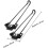 4pc Folding Table Legs Heavy Duty Iron Desk Legs Black Rustic Industrial Style 2