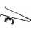 4pc Folding Table Legs Heavy Duty Iron Desk Legs Black Rustic Industrial Style 7