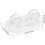 8pcs Box Caster Caster Wheel Adhesive Box Moving Wheel White Abs Self Adhesive Does 2