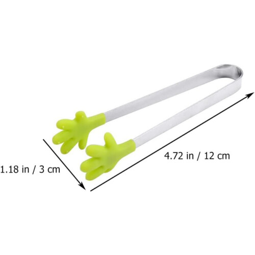 4pcs Silicone Kitchen Tongs Multi-Function Serving Tongs Wear-Resistant Ice Convenient Grip 1